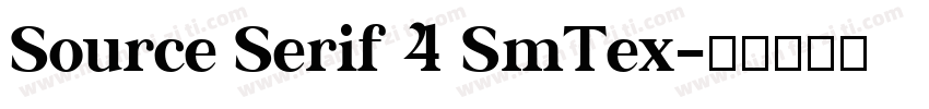 Source Serif 4 SmTex字体转换